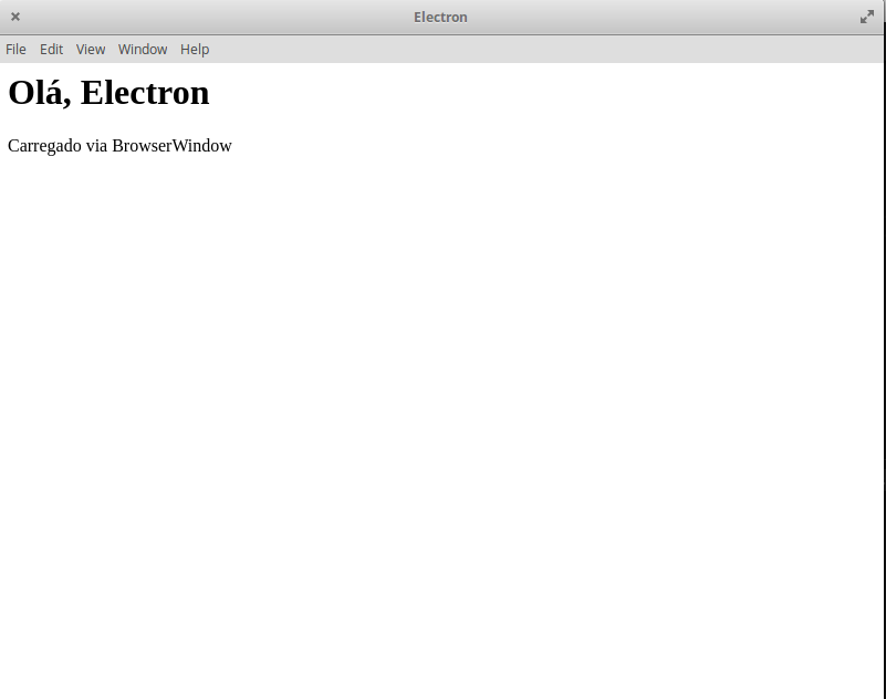 Hello, Electron